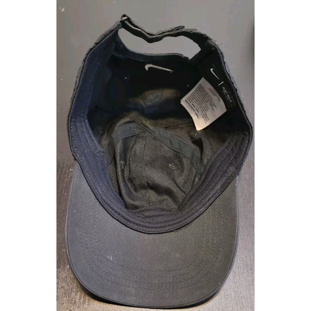 Nike Infant Toddler Hat Baseball Cap Adjustable Strap Back Black Sports Dri-fit - Picture 3 of 4